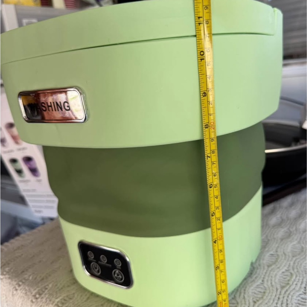🫧SOLD!!Portable Mini Washing Machine in Green 15L🪣 - Picture 7 of 9